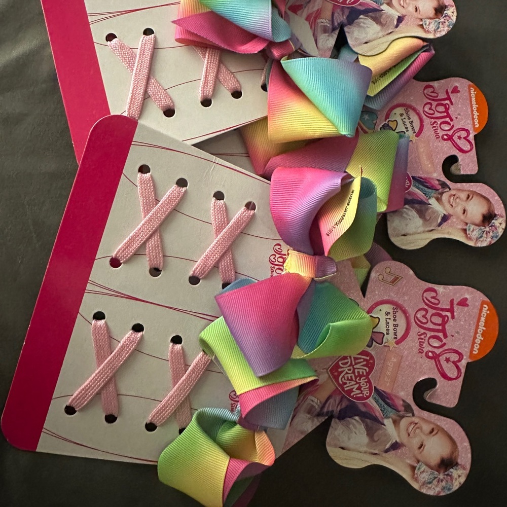 JoJo Siwa Rainbow Bows & Laces- Multicolor
